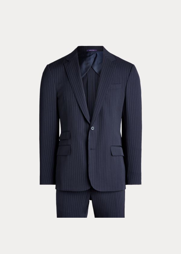 Traje Ralph Lauren Kent Striped Gabardine Homem 04619-IHUY